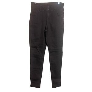 Ci Sono Womens Casual High Rise Dark Wash Button Fly Denim Jeans Black Size 29